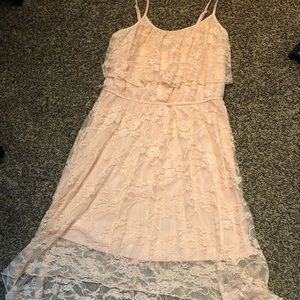 Light pink lace dress